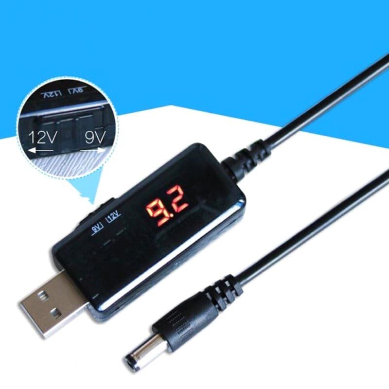 کابل USB افزاینده ولتاژ DC با خروجی 9 ولت و 12 ولت به همراه نمایشگر — تصویر ۷