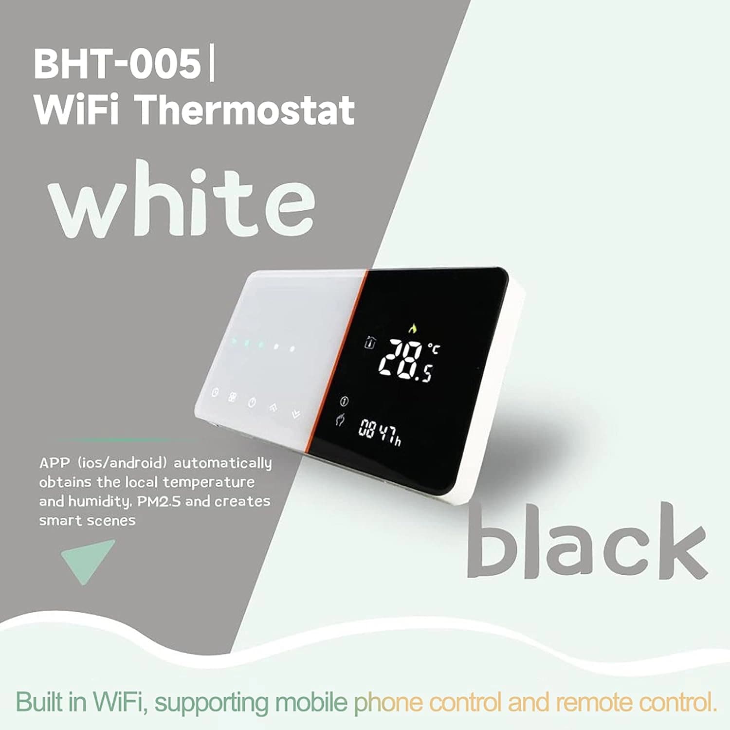 ترموستات هوشمند فنکویل وای فای BecaSmart مدل BAC-005ELW — تصویر ۲