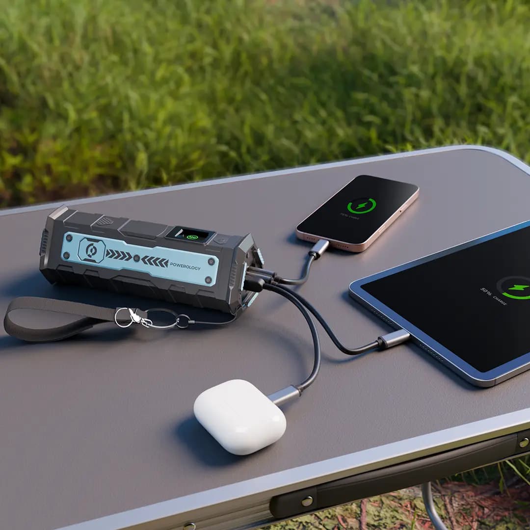 پاوربانک پاورولوژی مدل TorchPower PPBCHA91 ظرفیت 20000 میلی آمپر ساعت — تصویر ۱۰