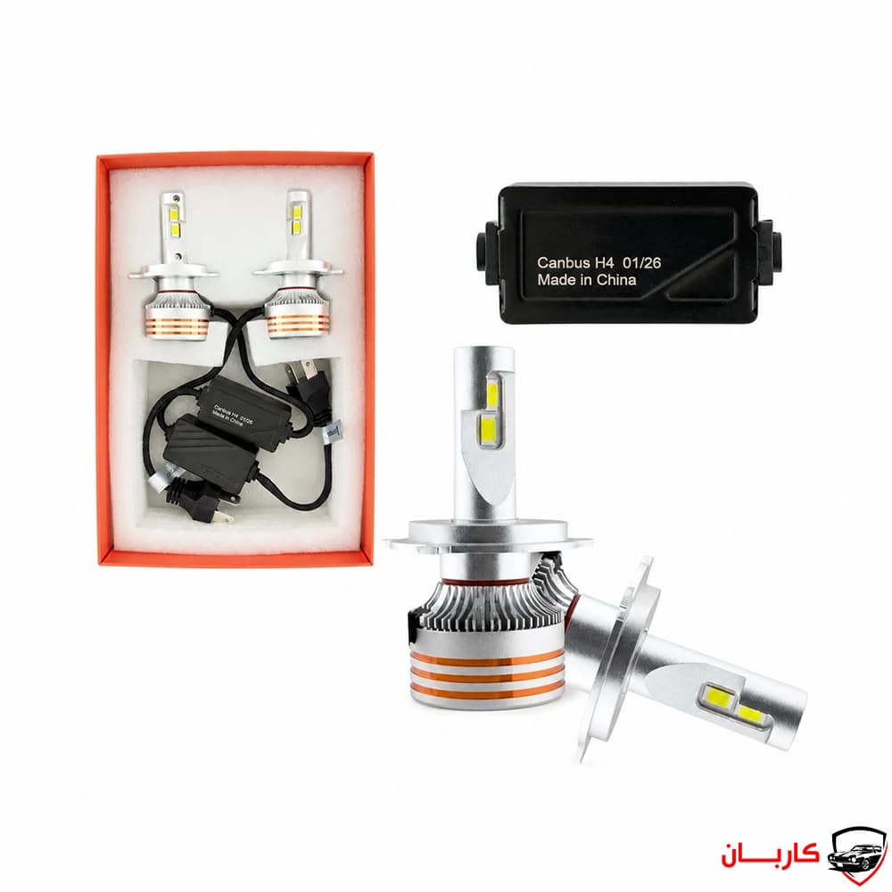 هدلایت خودرو کانپکس مدل M۱۴ PRO پایه H4 بسته دو عددی — تصویر ۲