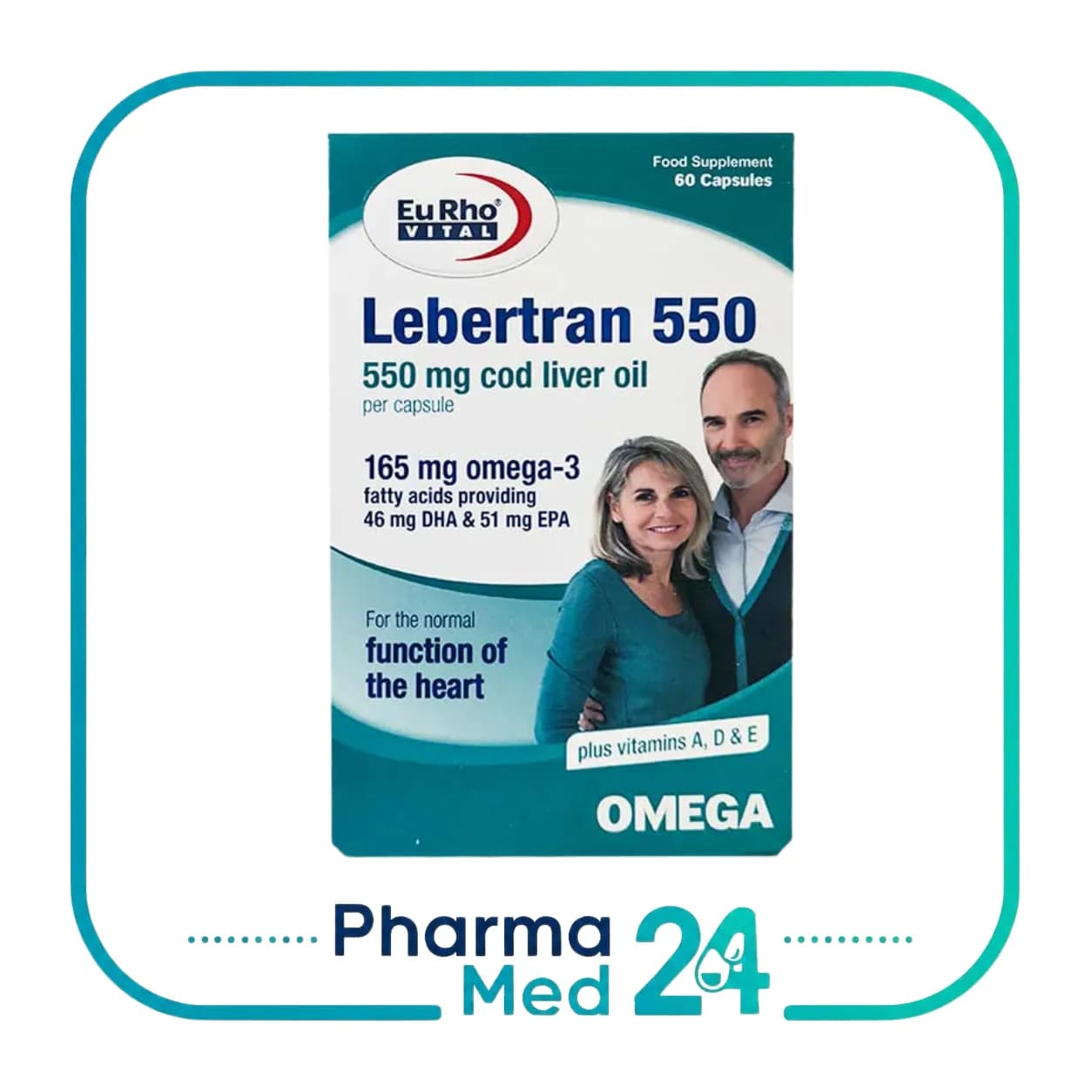 لبرترن 550 امگا3 60 عددی (یوروویتال) — تصویر ۲