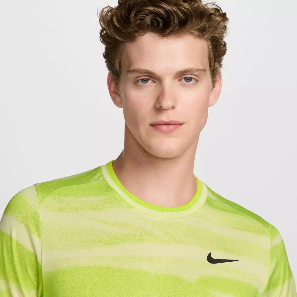 تیشرت مردانه نایکی مدل Printed Nike Advantage Homme Jaune fluo — تصویر ۴