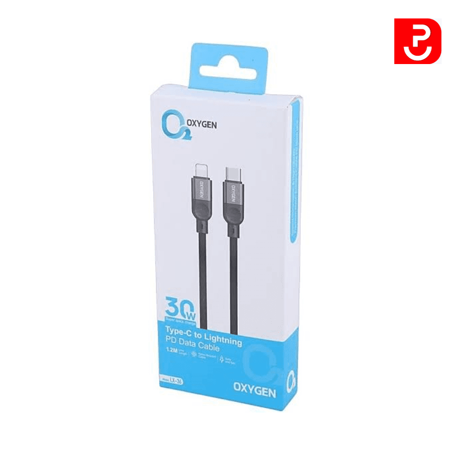 کابل تایپ سی – لایتینینگ فست شارژ اکسیژن 30W مدل LX-23 اورجینال
