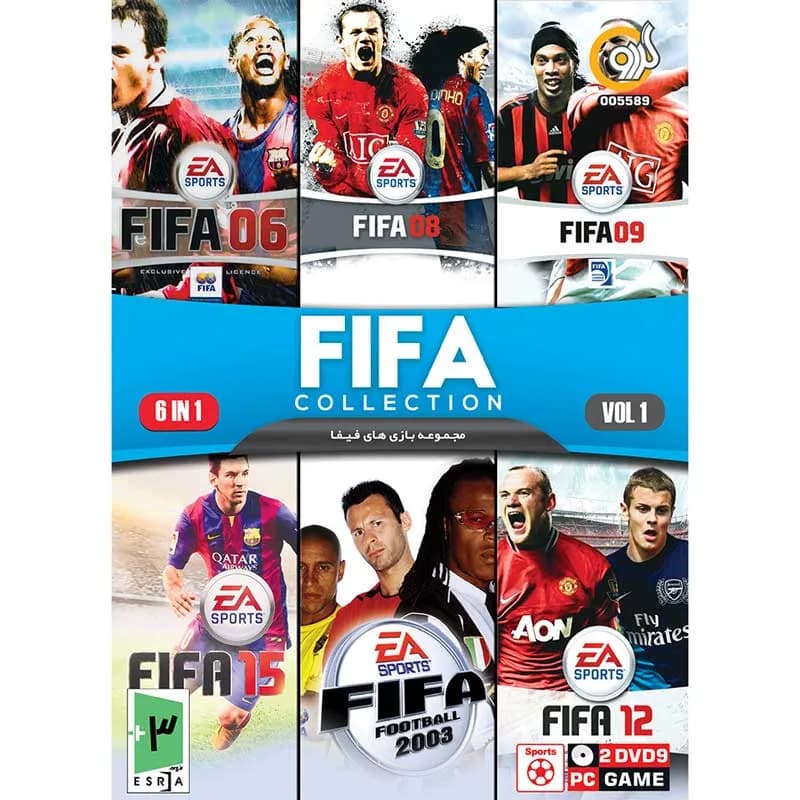 مجموعه بازی FIFA COLLECTION Vol.1 (2DVD9 گردو)
