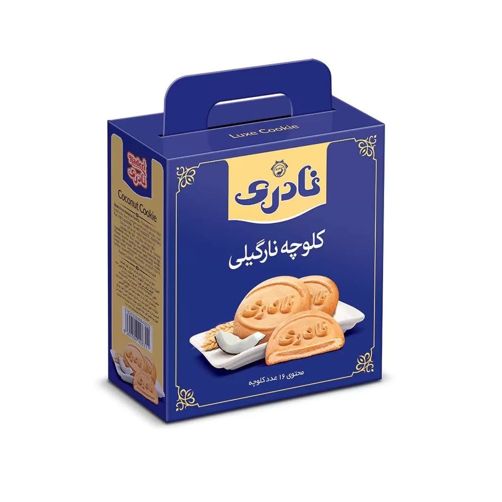 کلوچه لوکس نارگیل نادری – بسته 16 تایی