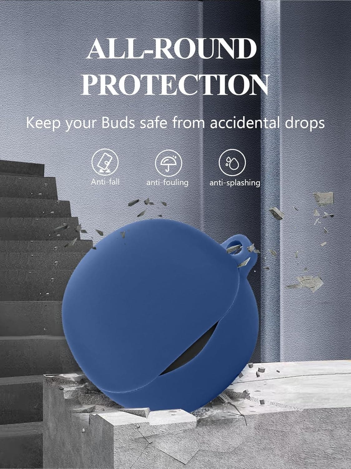 کاور محافظ سیلیکونی هدفون بلوتوثی QCY مدل Ailybuds Clear — تصویر ۴