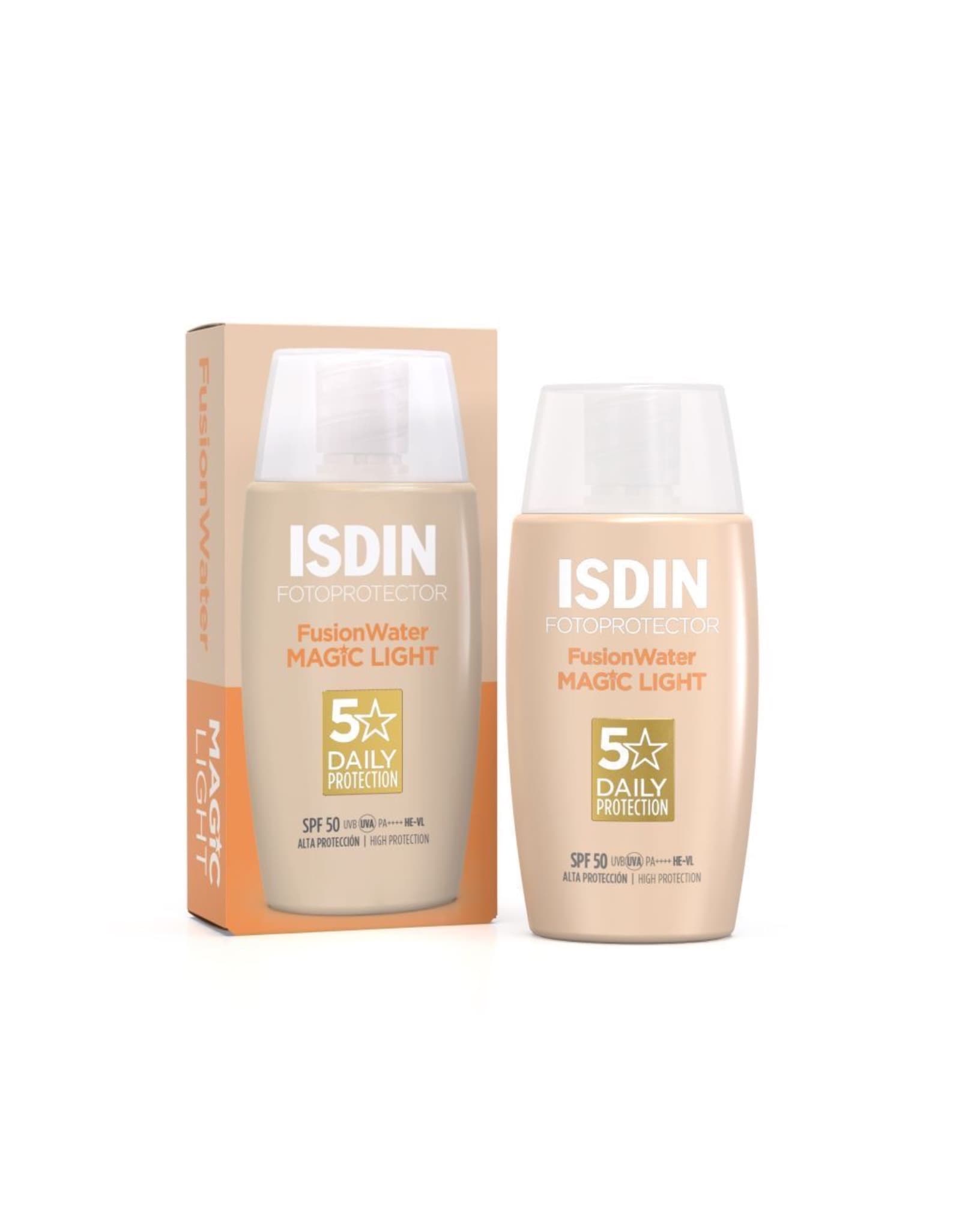 ضدآفتاب ایزدین مدل فیوژن واتر مجیک لایت (SPF50) 50 میل-ISDIN Fusion Water Magic Light SPF50 50ml — تصویر ۴