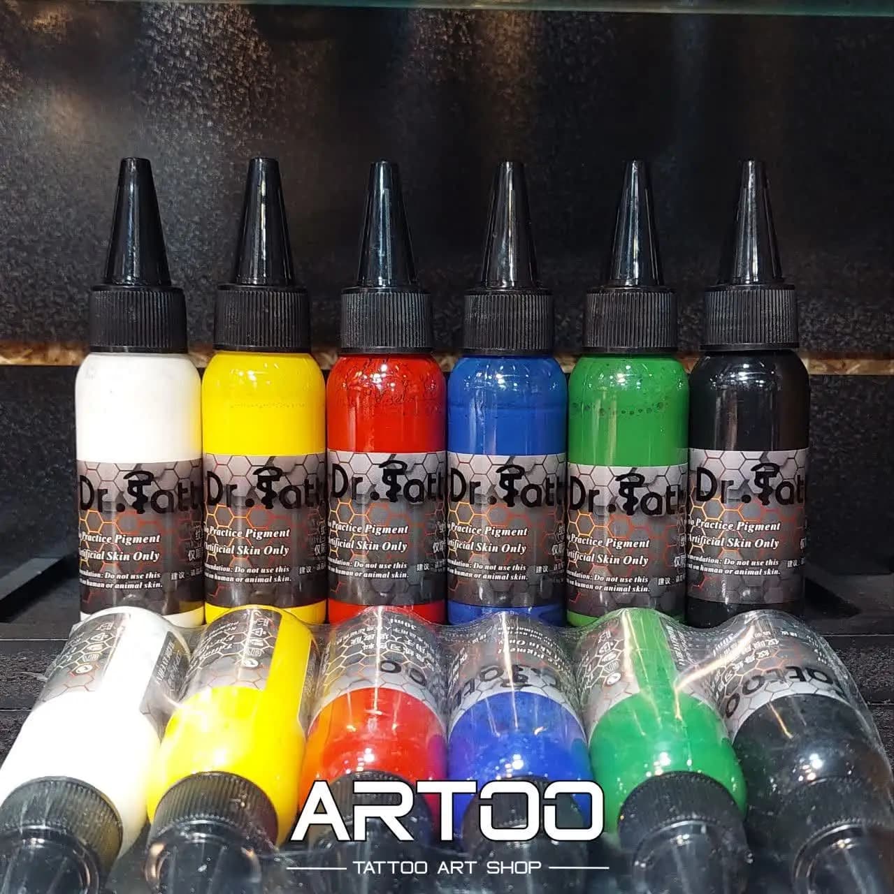 رنگ تتو تمرین دکتر تتو Dr.Tattoo