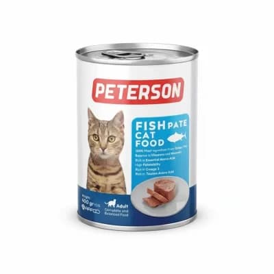 کنسرو پته گربه پترسون با طعم ماهیهای اقیانوسی | Peterson Fish Pâté وزن ۸۰۰ گرم