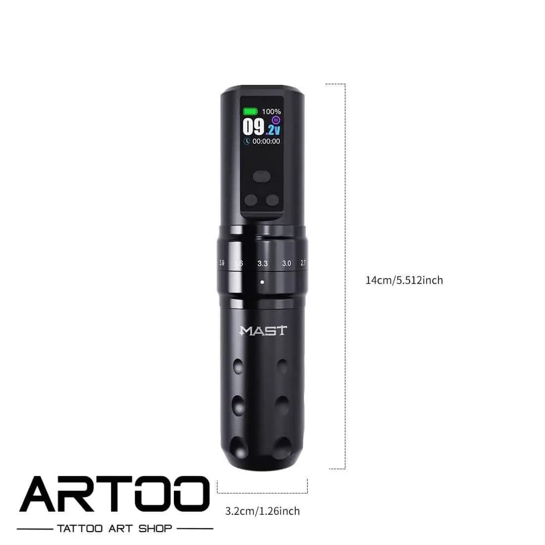 دستگاه تتو پن وایرلس دراگون هاوک مدل MAST Fold 2 Pro — تصویر ۷