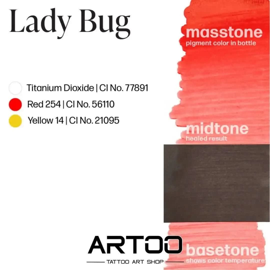 رنگ تتو پرمابلند لیدی باگ PERMA BLEND Lady Bug — تصویر ۳
