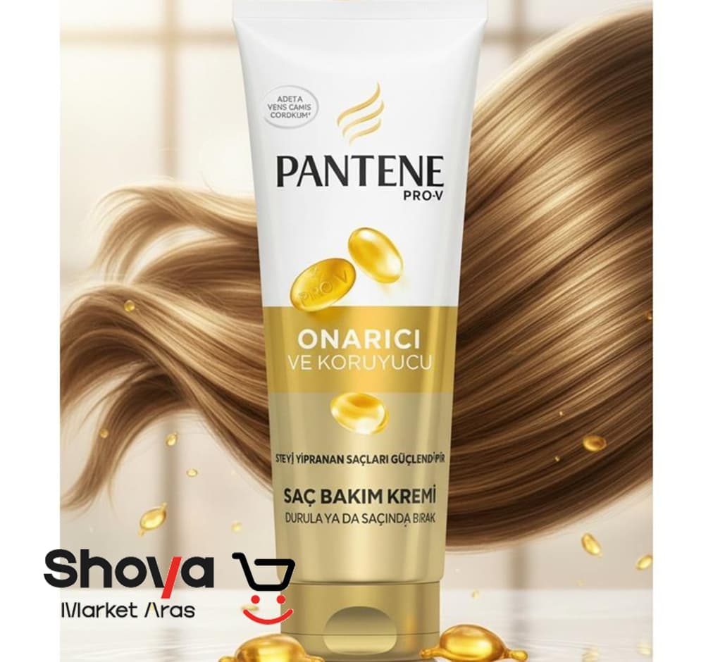 کرم مو پنتن Pantene مدل Onarıcı ve Koruyucu ترمیم کننده و تقویت کننده حجم 275 میلیلیتر — تصویر ۲