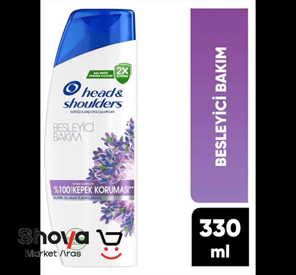 شامپو ضد شوره هد اند شولدرز Head & Shoulders حاوی عصاره اسطوخودوس مدل Besleyici Bakım حجم 330 میلیلیتر — تصویر ۲