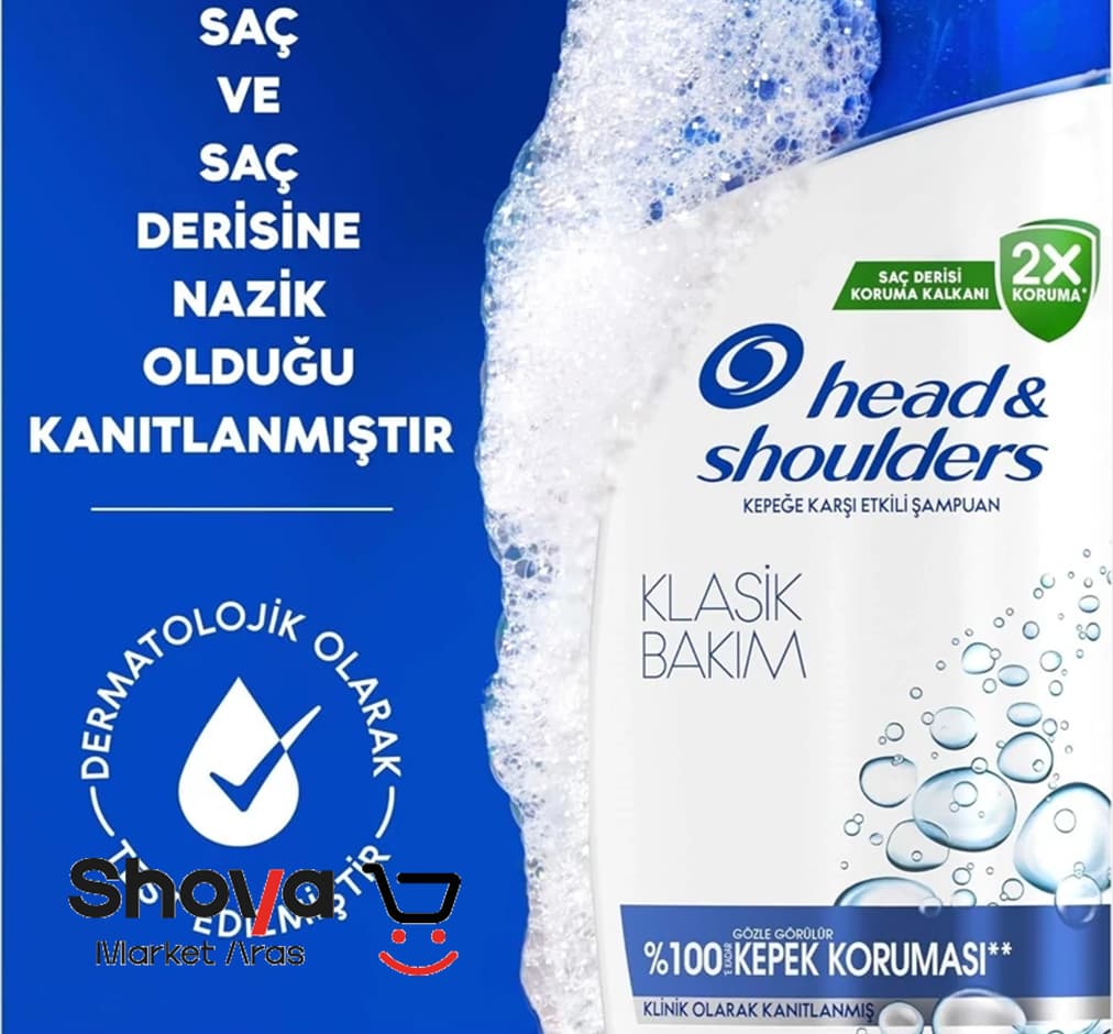 شامپو ضد شوره هد اند شولدرز Head & Shoulders مدل Klasik Bakım کلاسیک حجم 330 میلیلیتر — تصویر ۴