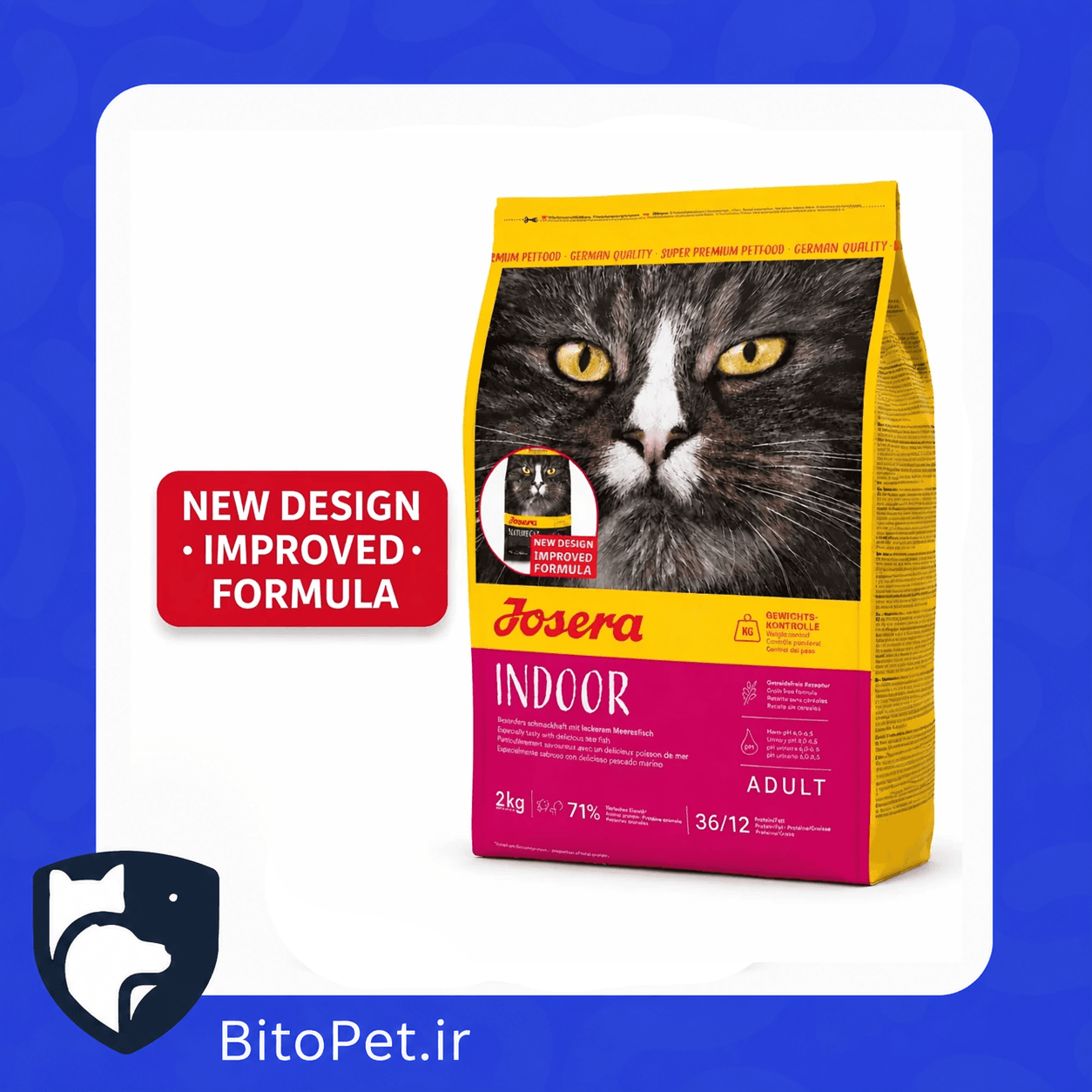 غذای خشک گربه جوسرا ایندور عقیم شده ۱۰ کیلوگرمی | Josera Indoor Sterilised — تصویر ۲