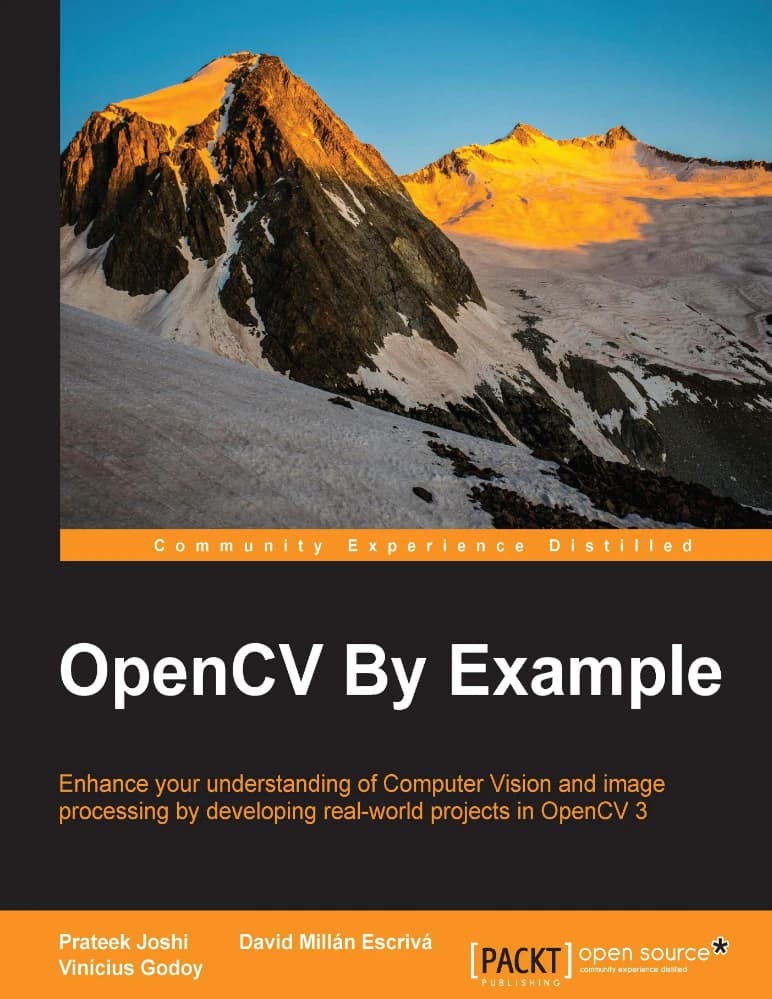 کتاب OpenCV By Example (OpenCV با مثال) نسخه انگلیسی PDF | پراتیک جوشی، وینیسیوس گودوی