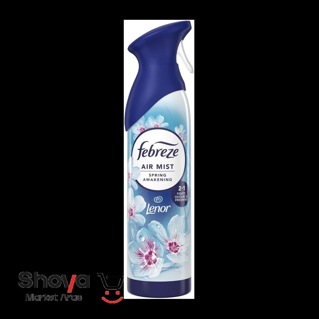 اسپری خوشبو کننده هوا فبرز Febreze مدل Spring Awakening رایحه طراوت بهاری حجم 185 میلی لیتر
