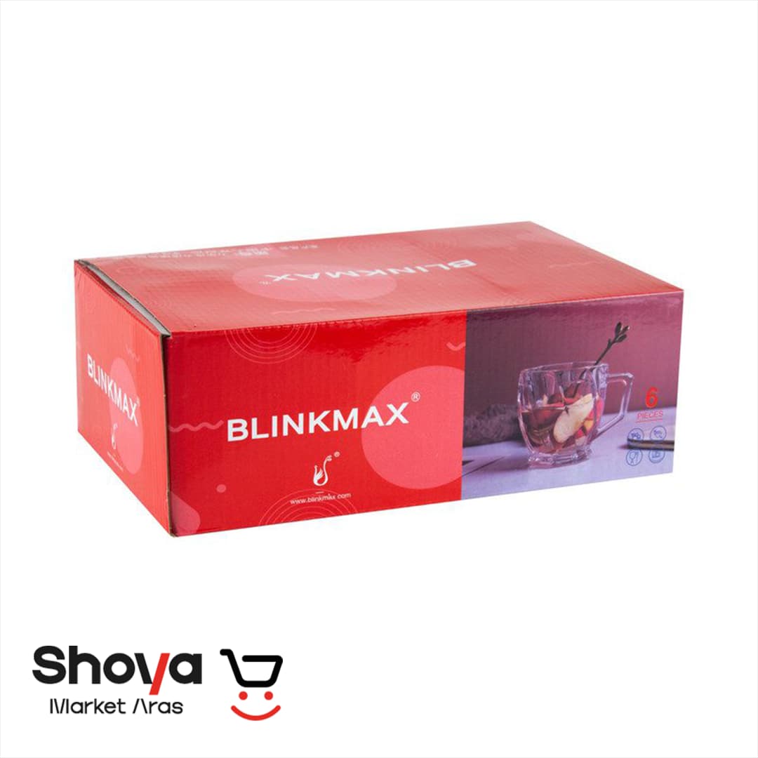 ست فنجان دستهدار بلینک مکس Blinkmax مدل اسکوئر ۶ عددی — تصویر ۳