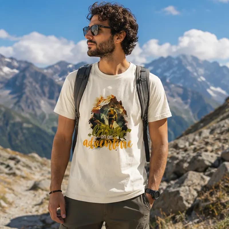 تیشرت طبیعتگردی و کوهنوردی Adventure طرح کوهستان — تصویر ۷