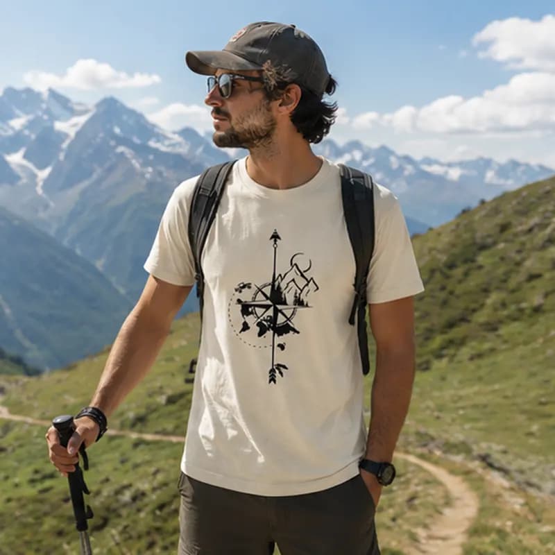 تیشرت طبیعتگردی و کوهنوردی Adventure طرح کوهستان — تصویر ۶