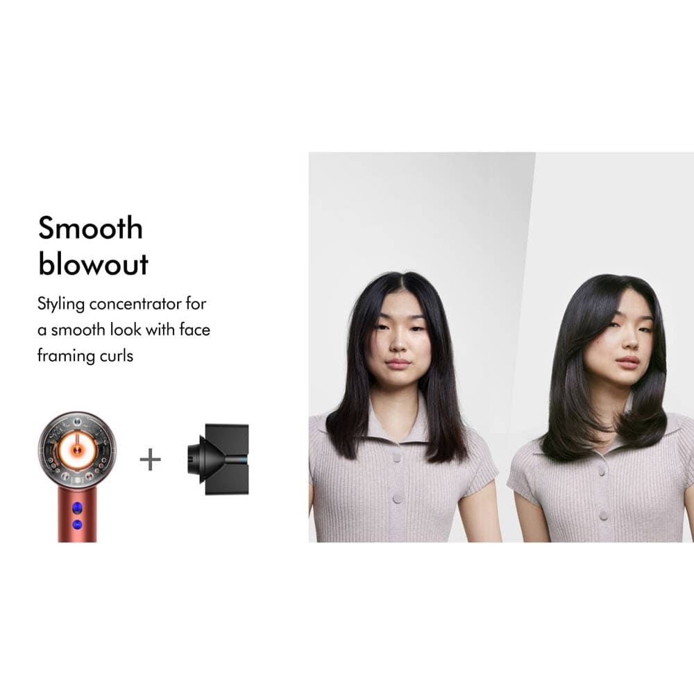 سشوار سوپر سونیک نورال دایسون مدل (Red Velvet/Gold) Dyson supersonic nural HD16 — تصویر ۱۲