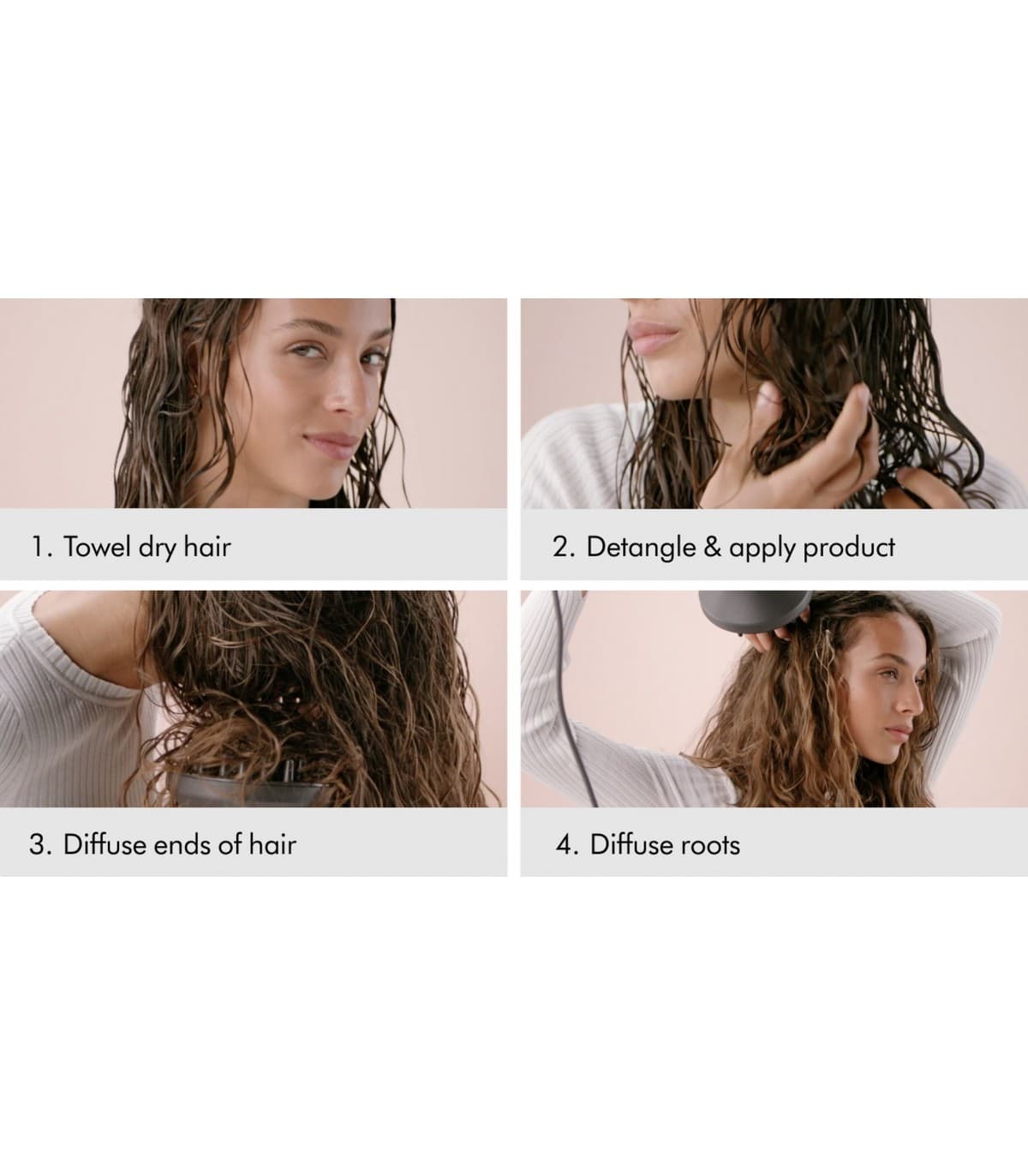 حالت دهنده مو دایسون مدل Dyson Airwrap HS05 Complete Long Diffuse (Strawberry Bronze/Blush Pink) (صورتی/برنز) — تصویر ۳
