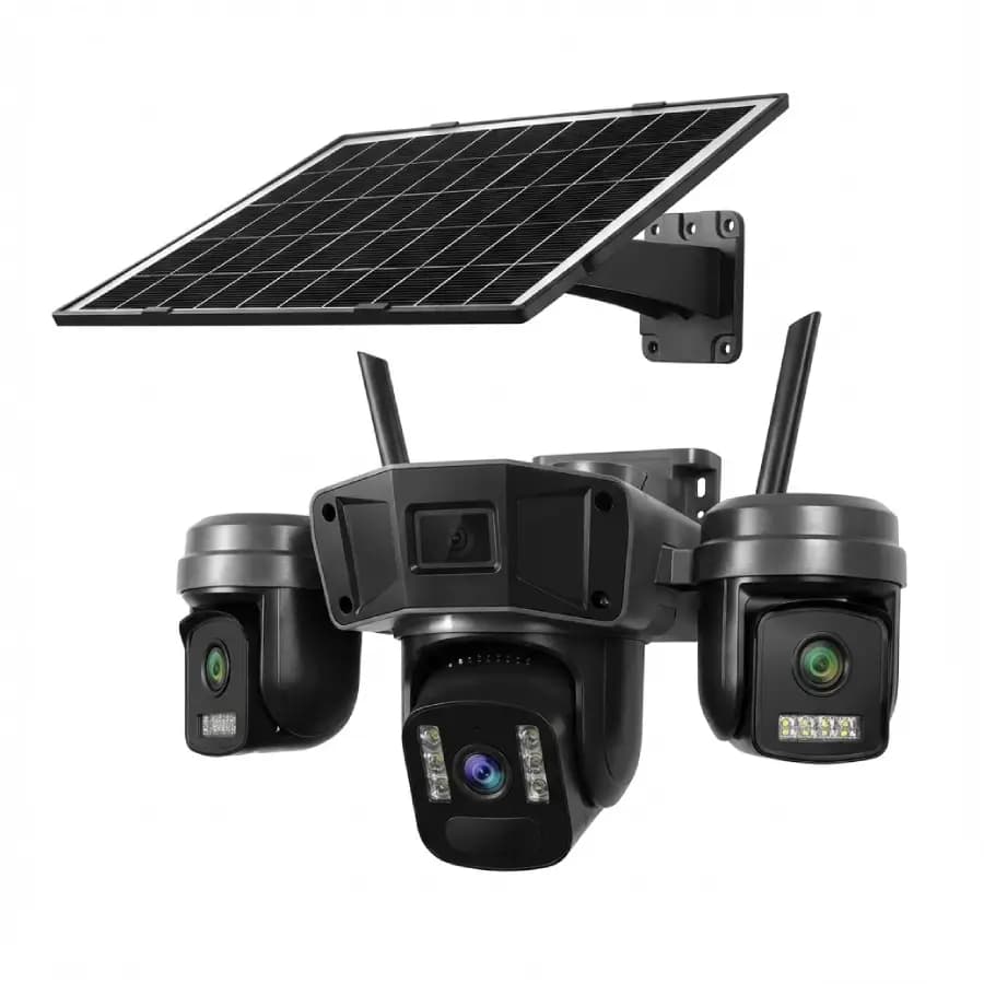 دوربین مداربسته سیمکارت خور خورشیدی مدل TL1 (سه لنزه چرخشی)