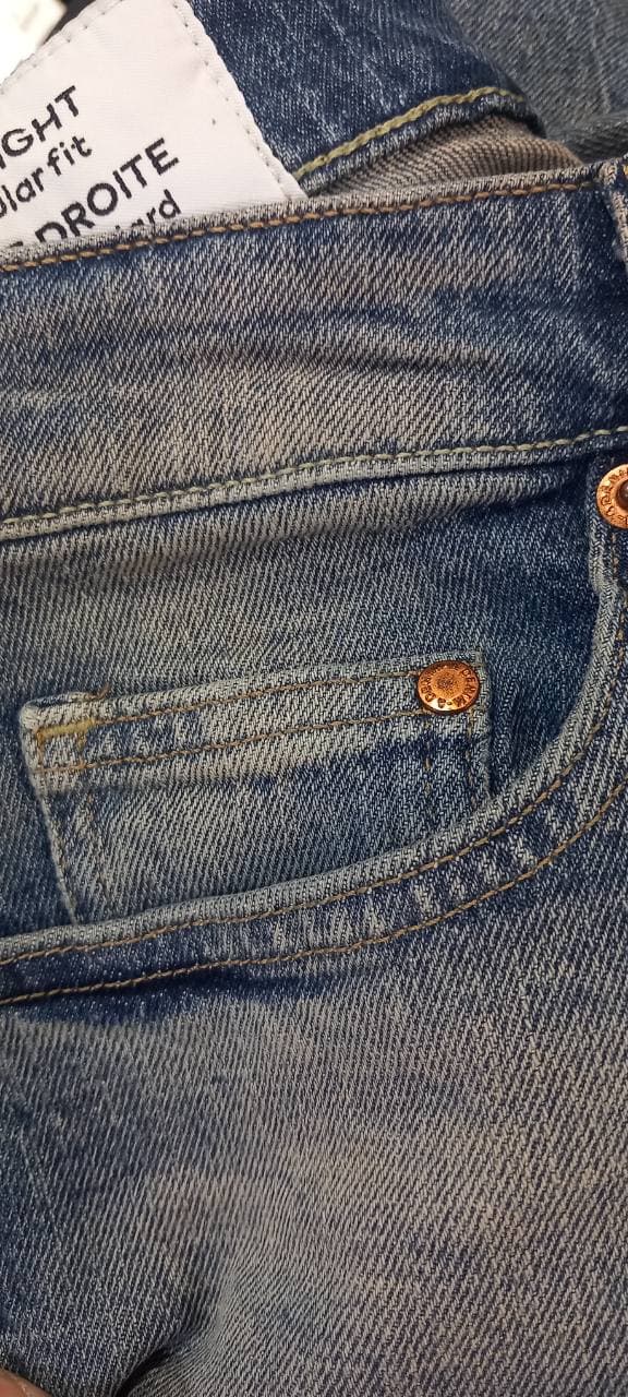 شلوار جین راسته مردانه اچ اند ام H&M اورجینال — تصویر ۶
