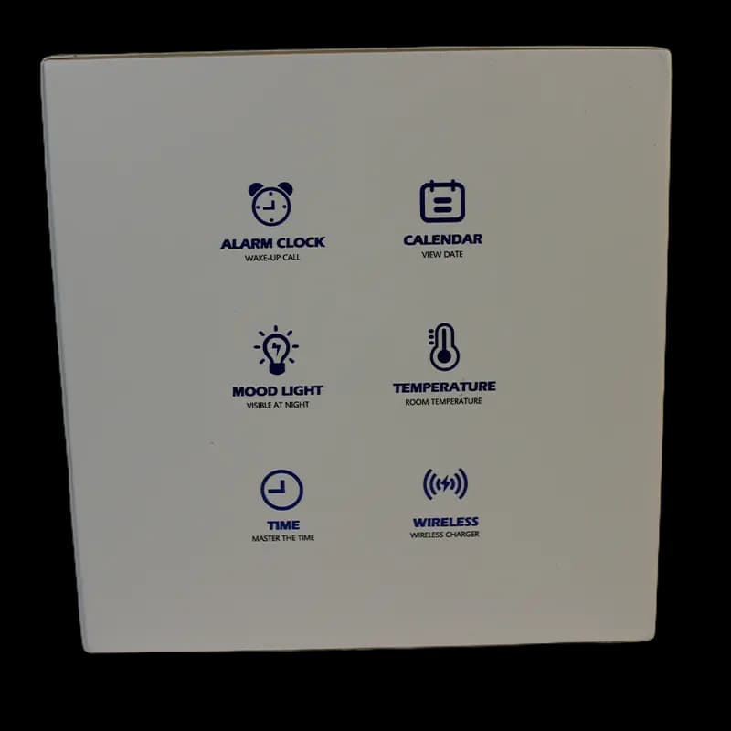 شارژر بی سیم و ساعت رومیزی RECCI مدل RLS-L12 — تصویر ۶