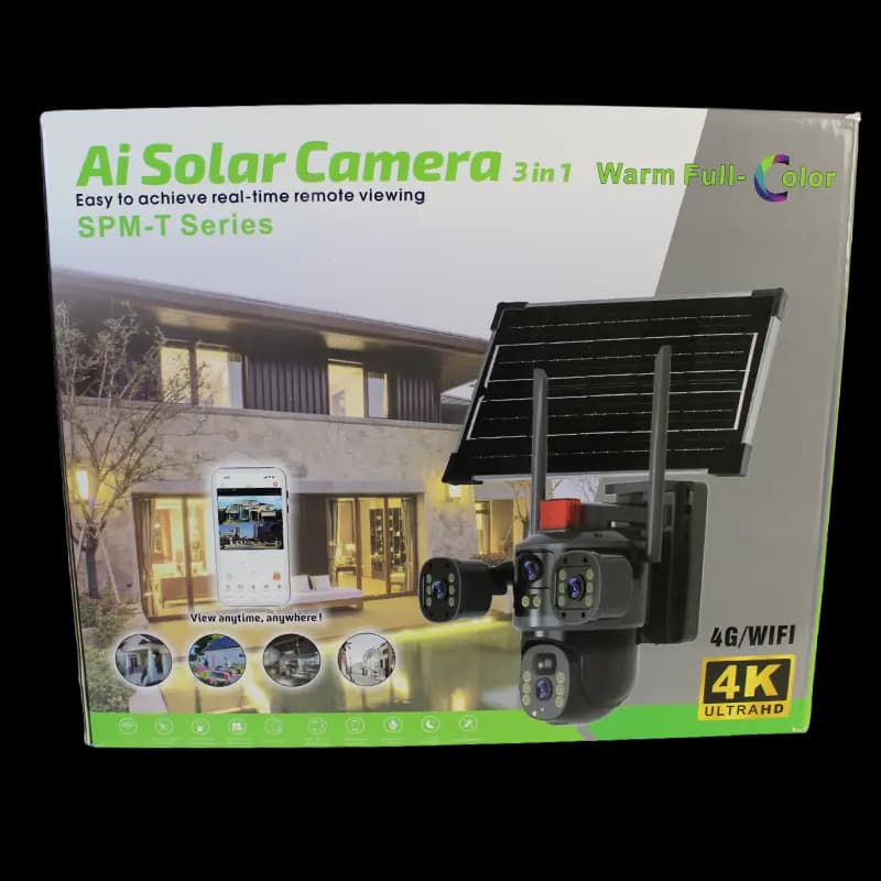 دوربین چرخشی بیسیم خورشیدی V380 مدل T36 — تصویر ۴