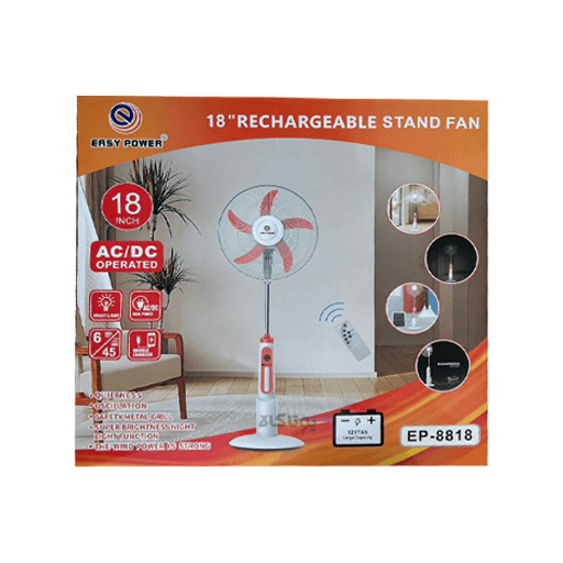 پنکه شارژی ایستاده Easy Power مدل EP-8818 — تصویر ۲