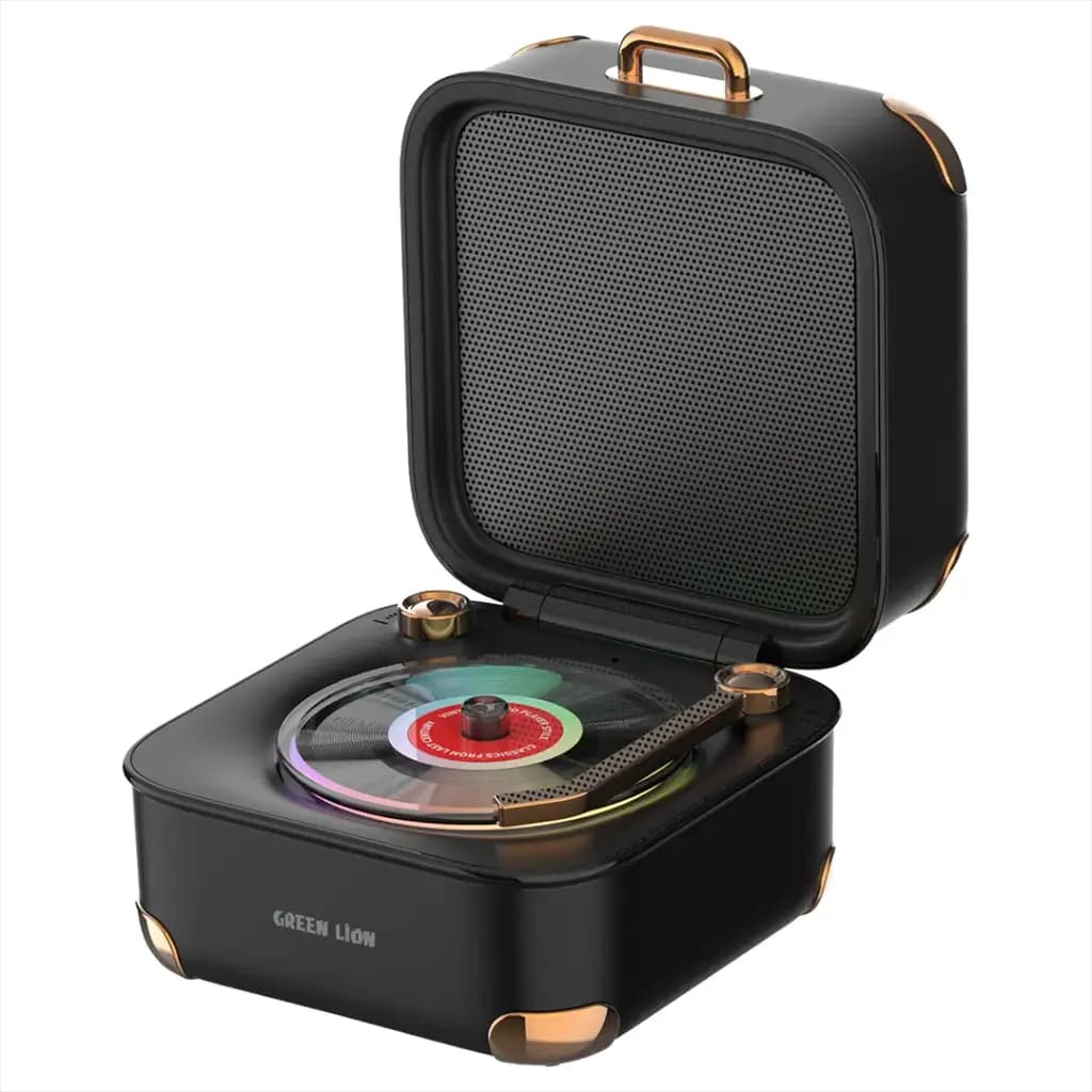 اسپیکر بی سیم طرح گرامافون گرین لاین Gramo Vinyl GNGRMSPKRBK