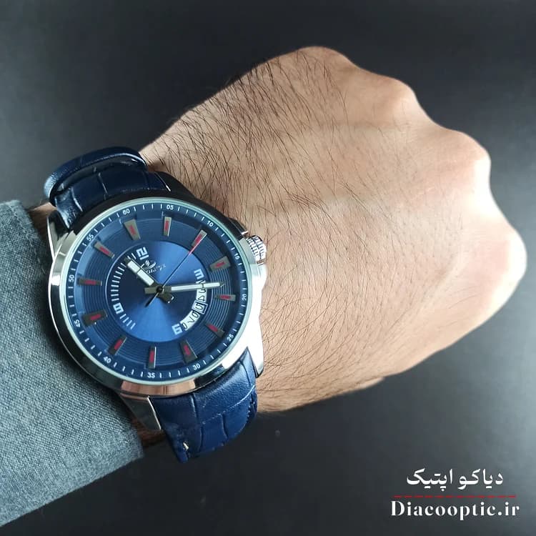 ساعت مچی مردانه موتور ژاپن برند الگانس مدل DO1201 بند چرمی — تصویر ۵