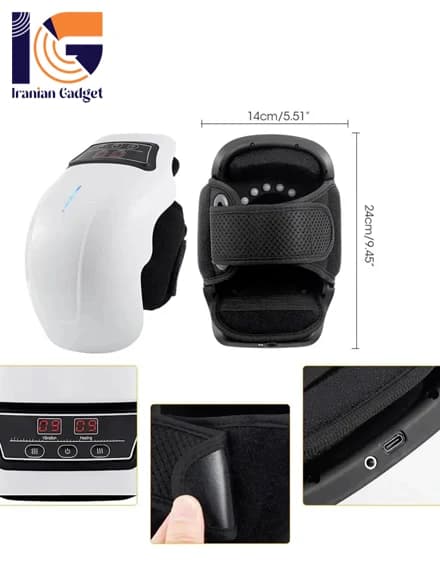 ماساژور زانو هوشمند و حرارتی مدل Knee Massager مدل HX-118 – کد340014 — تصویر ۴