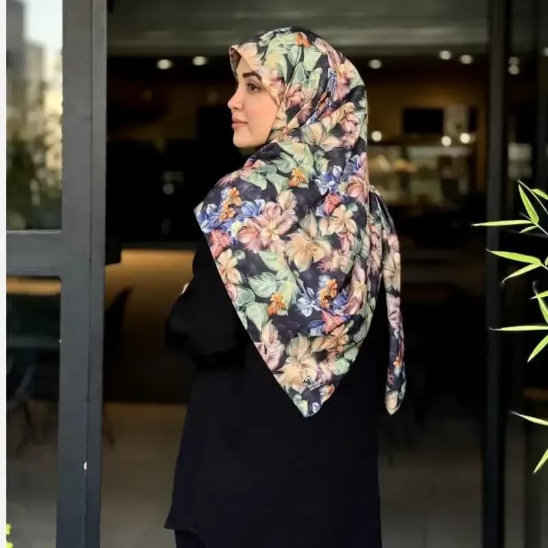 روسری نخ کاستوم طرح دلسا سایز 140 زنانه — تصویر ۲