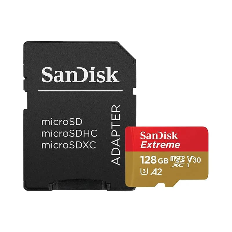 مموری کارت سن دیسک مدل SanDisk extreme micro sd ظرفیت 128 گیگ — تصویر ۴
