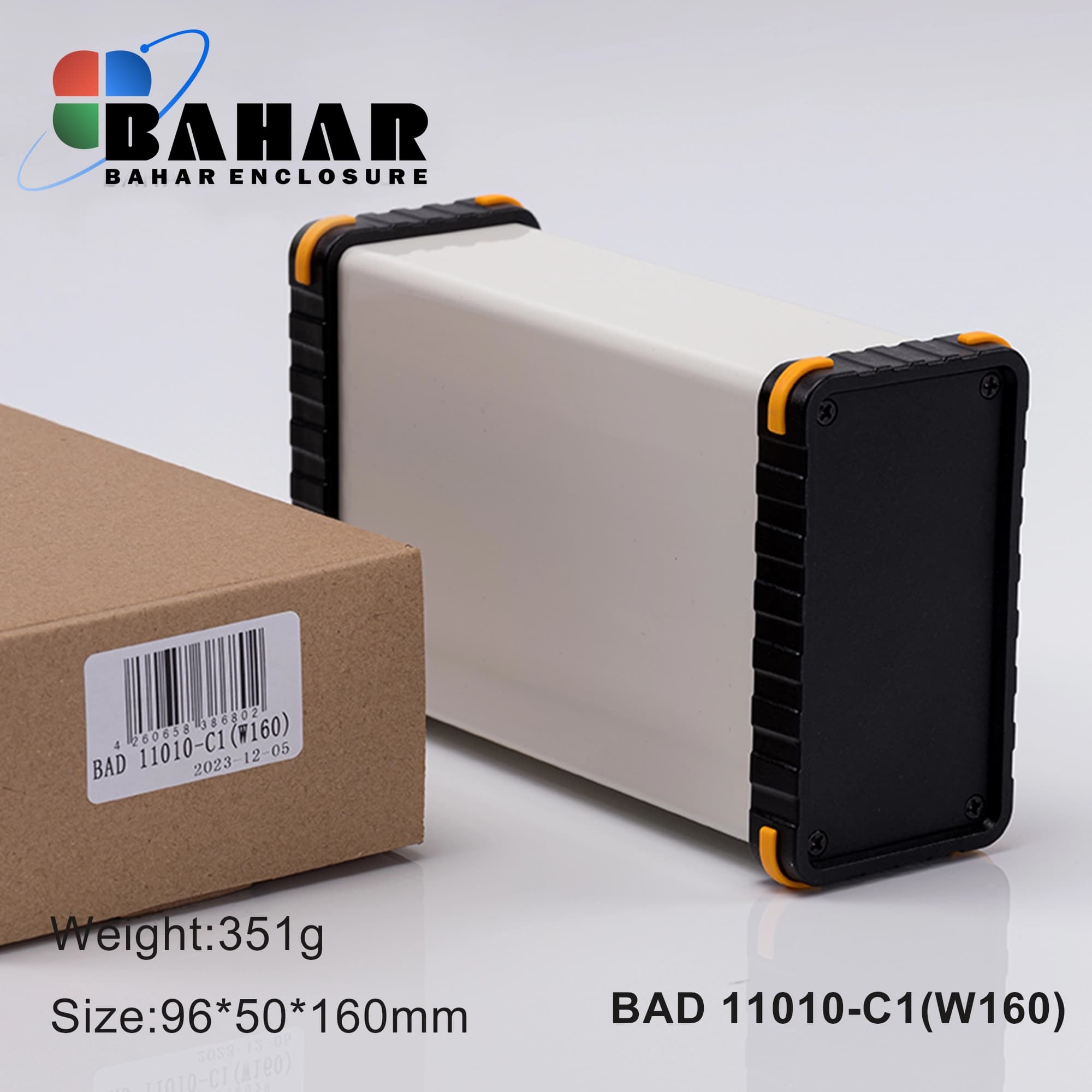 BAD 11010 C1-W160 جعبه آلومینیومی اکسترود پانل پلاستیکی — تصویر ۲