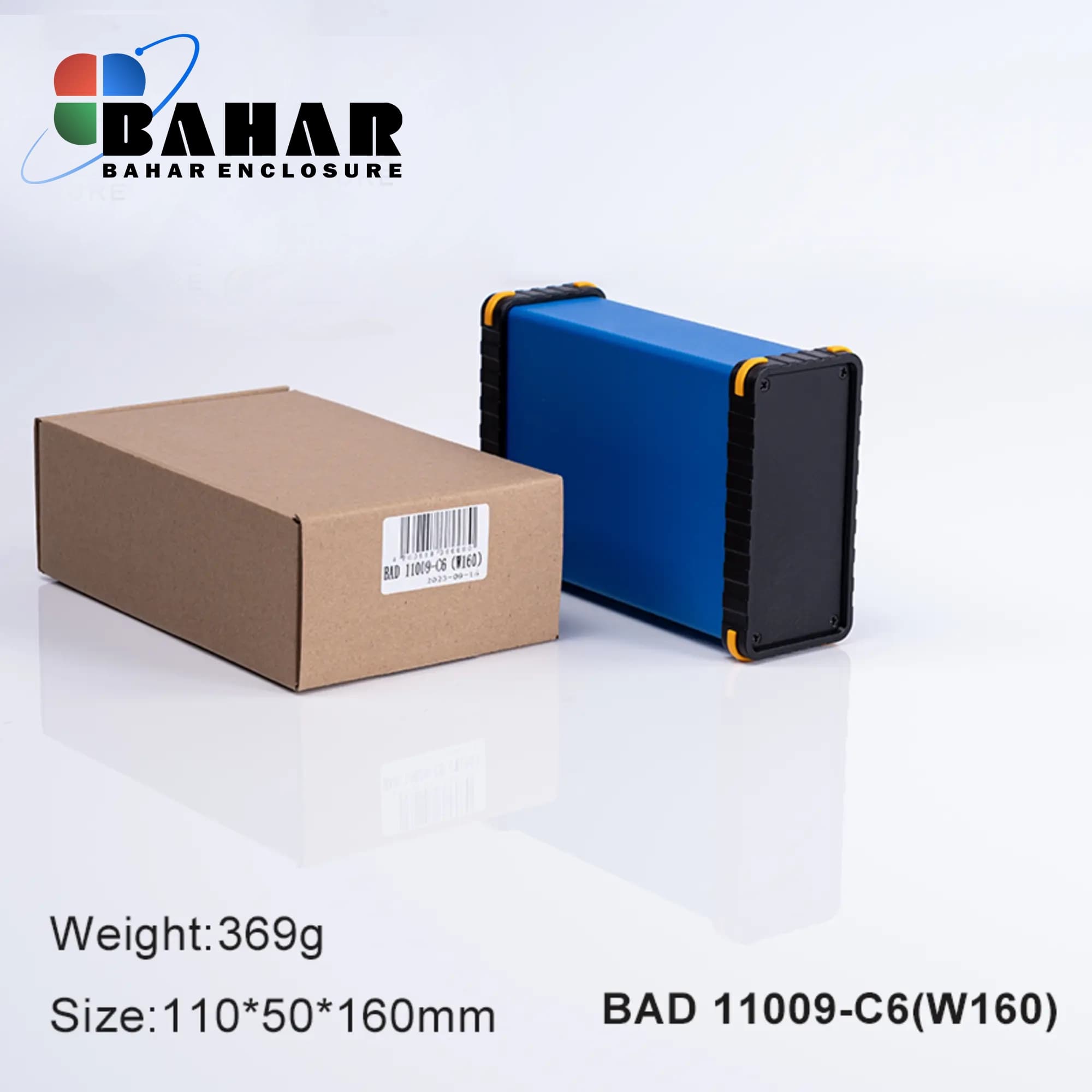 BAD 11009 C6-W160 جعبه آلومینیومی اکسترود پانل پلاستیکی — تصویر ۲