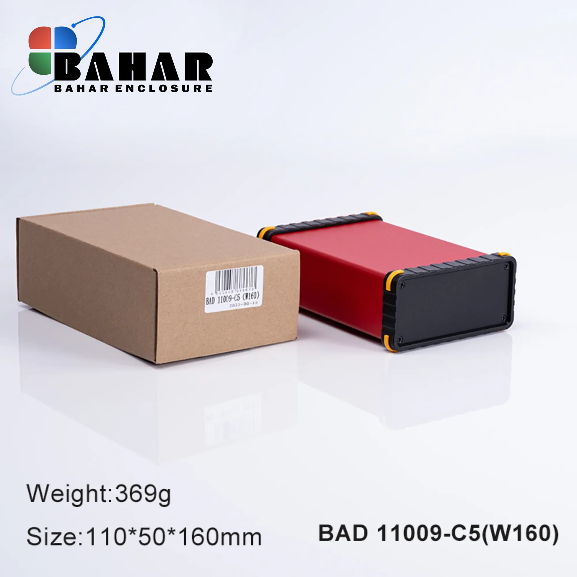 BAD 11009 C5-W160 جعبه آلومینیومی اکسترود پانل پلاستیکی — تصویر ۲