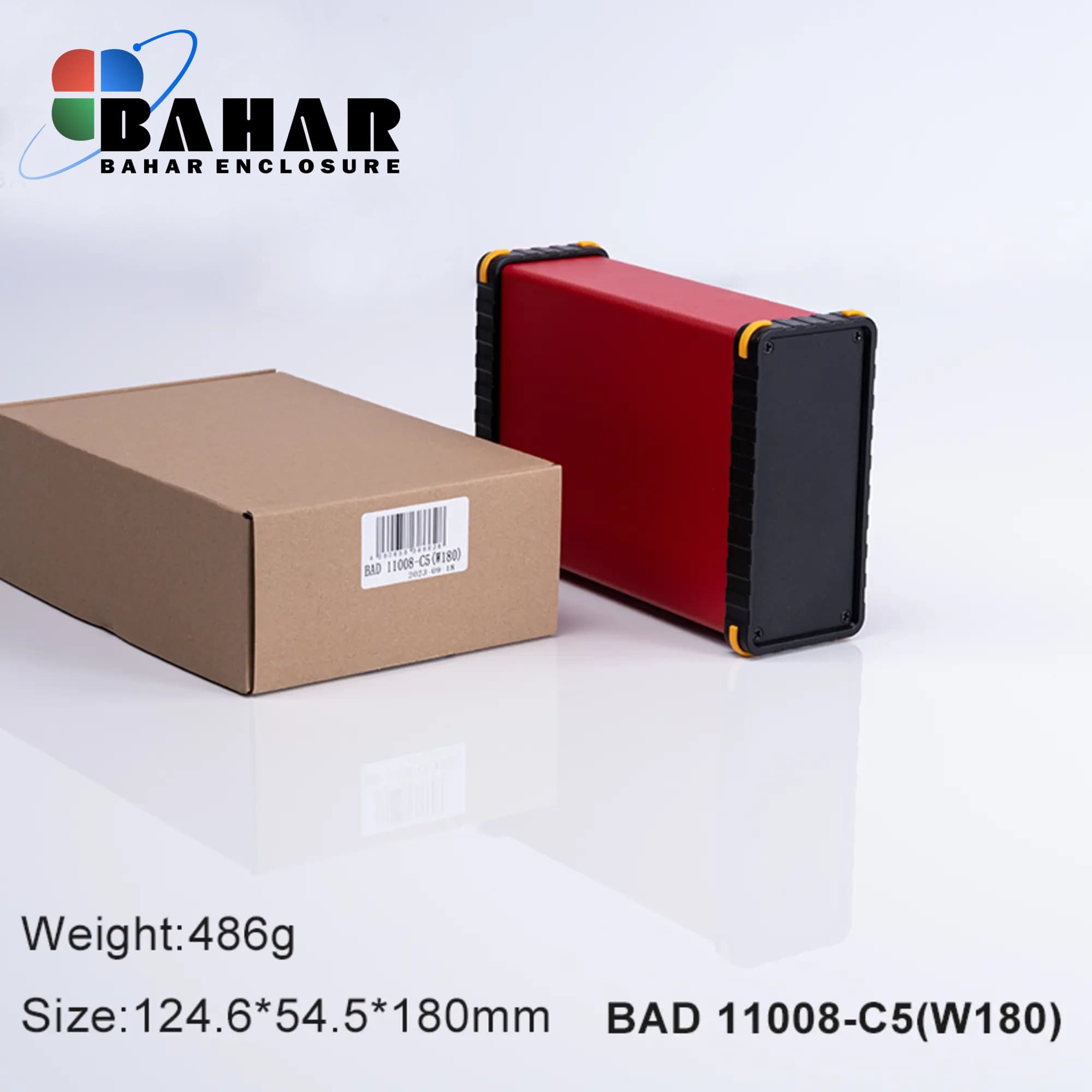 BAD 11008 C5-W180 جعبه آلومینیومی اکسترود پانل پلاستیکی — تصویر ۲