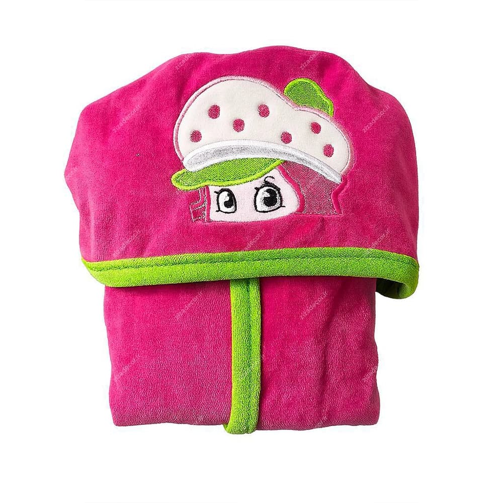 حوله تنپوش کلاهدار فانتزی کودک طرح توتفرنگی Strawberry Shortcake