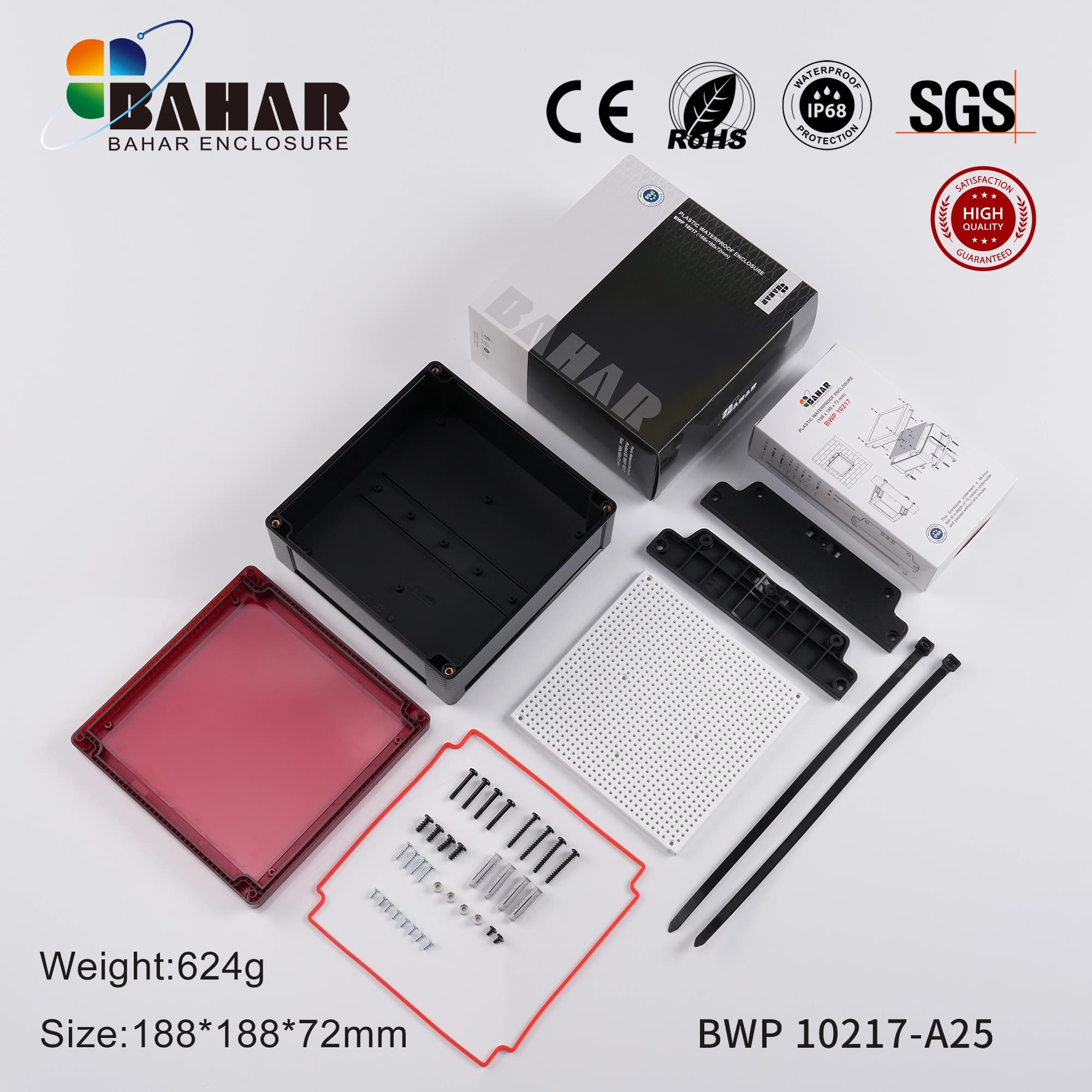 BWP 10217-A87 جعبه ضد آب قابل نصب روی دیوار و لوله — تصویر ۴