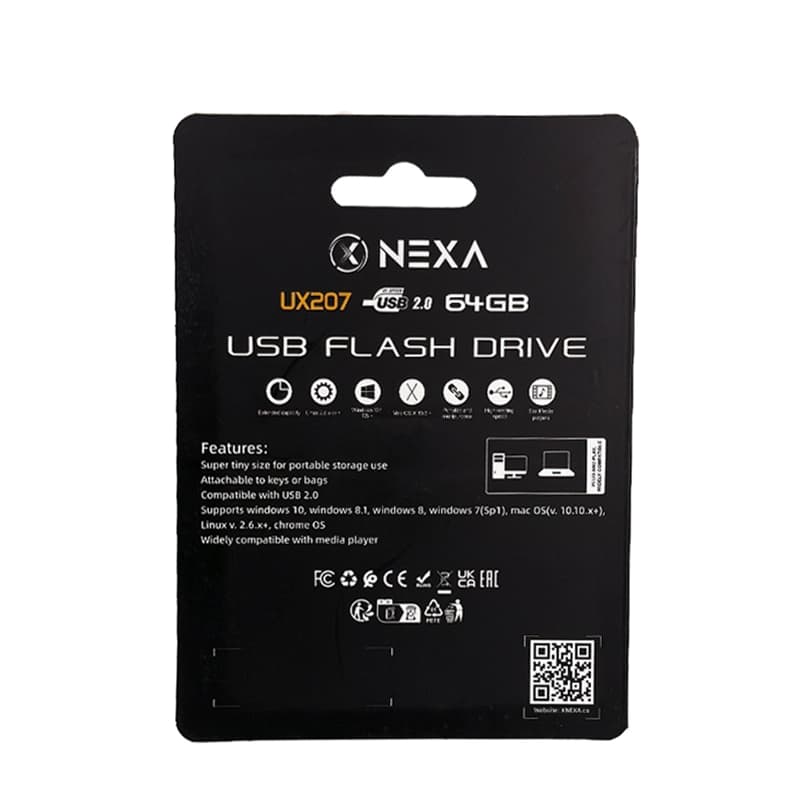 فلش مموری نکسا مدل UX207 ظرفیت 64 گیگابایت با رابط USB 2.0 — تصویر ۴