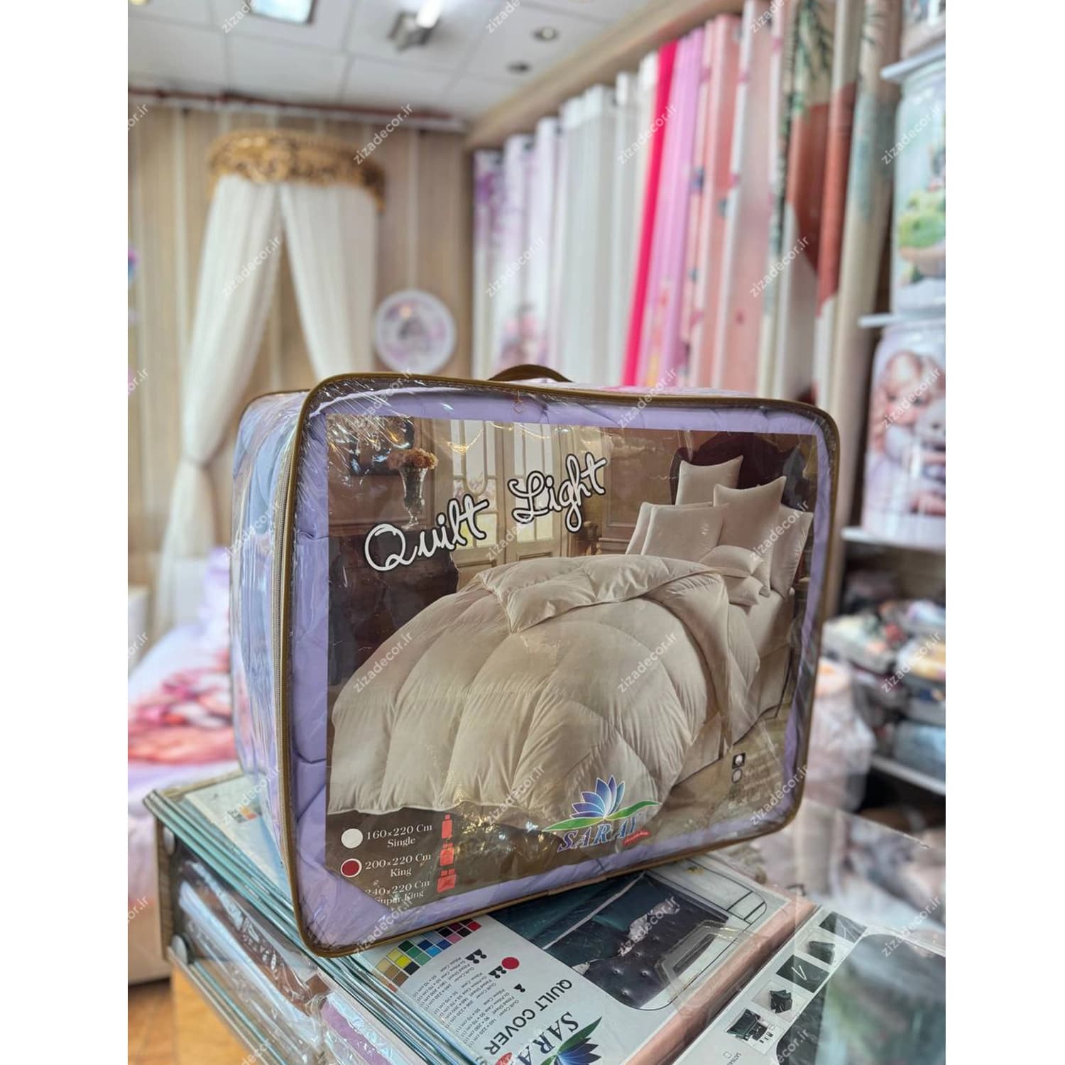 روتختی ساده الوان میکرو رنگ یاسی — تصویر ۳