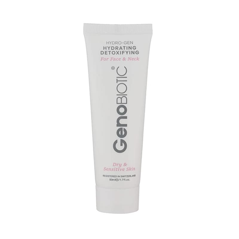 کرم رطوبت رسان صورت و گردن ژنوبایوتیک مناسب پوست خشک حجم 50ml