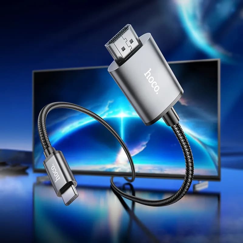 کابل HDMI هوکو مدل UA27 با سری تایپسی با طول 2 متر — تصویر ۸