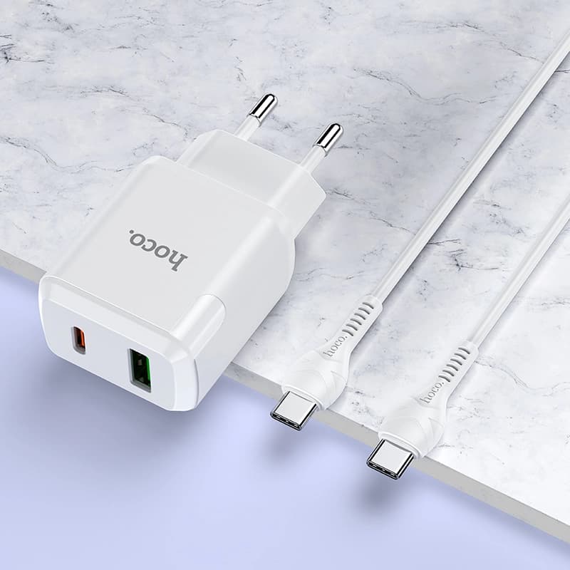 شارژر دیواری هوکو مدل N5 به همراه کابل Type-C به Type-C — تصویر ۸