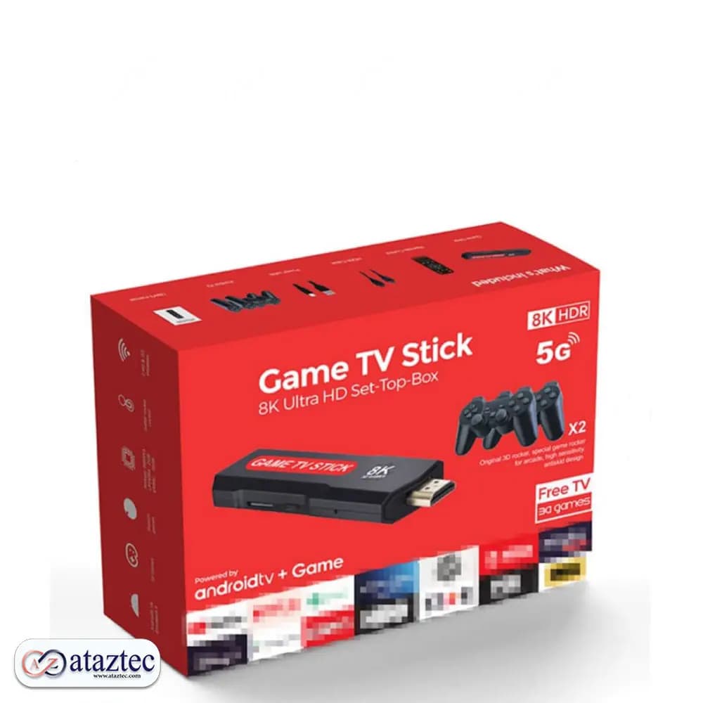 کنسول بازی با دو دسته X2 Plus Game Stick | کیفیت خروجی تصویر 8K HD — تصویر ۲