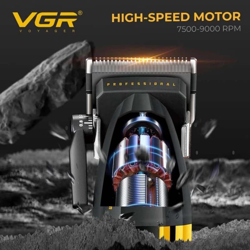 ماشین اصلاح موی سر و صورت شارژی وی جی ار مدل V-285 — تصویر ۳