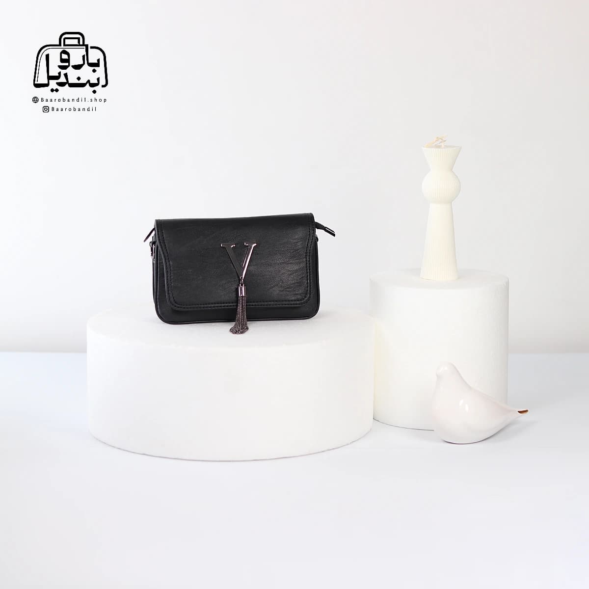 کیف دوشی چرم زنانه برند اکس دی XD کد ۵۱۹۱-۱